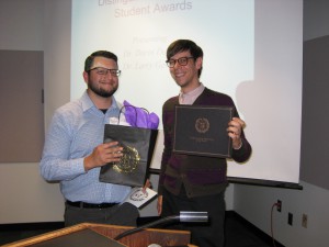 IMG Distiguished Graduate Student awardee, Steven Gonzales, and Dr. Darin DeWitt 