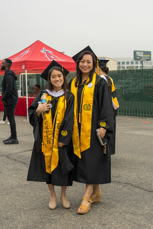 AAAS MA Students, Janet Chen & Yedda Zhang at Commencement 2023         