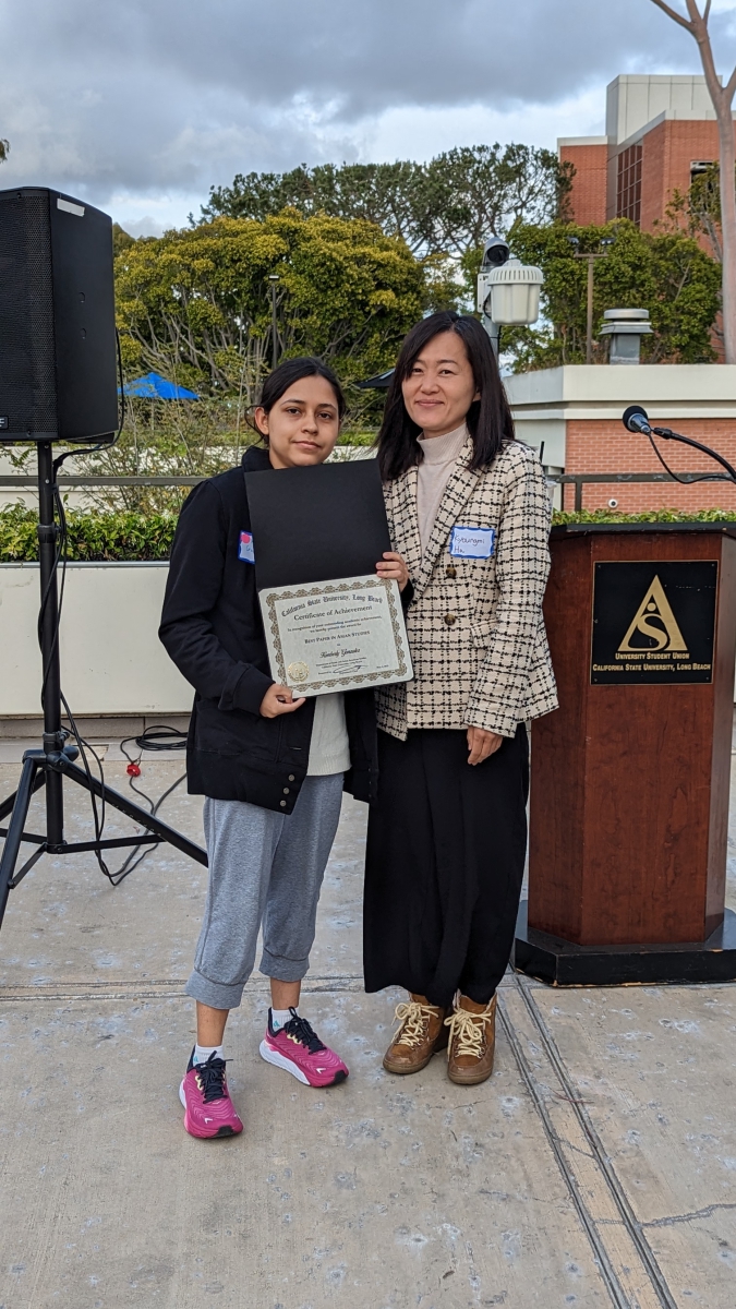Best Paper in Asian Studies recipient, Kimberly Gonzalez                  