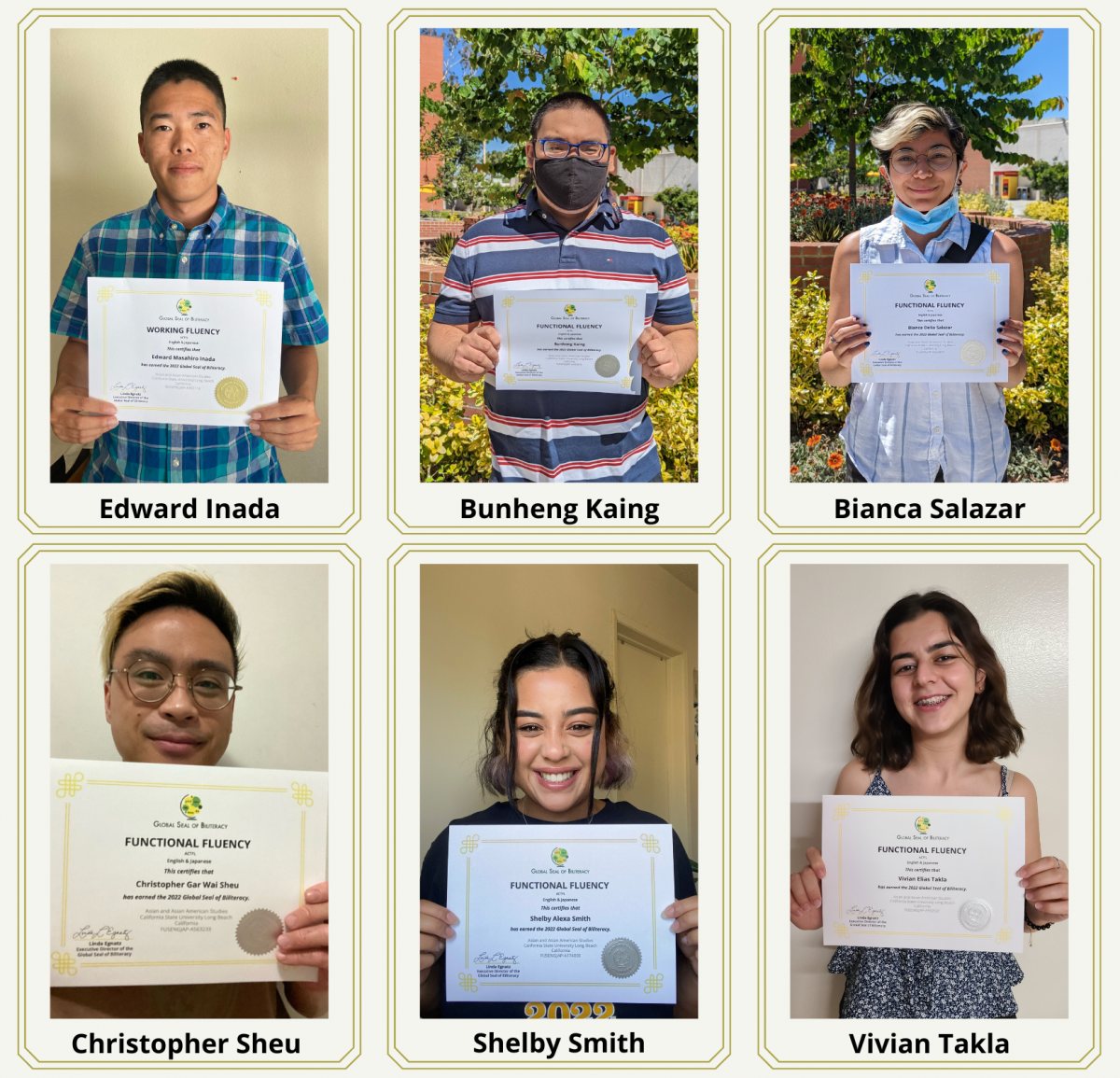 Congratulations to our students that have received the Global Seal of Biliteracy!