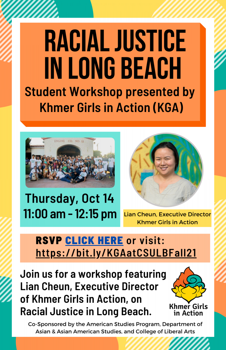 Student Workshop on Racial Justice in Long Beach, presented by Khmer Girls in Action (KGA)                            