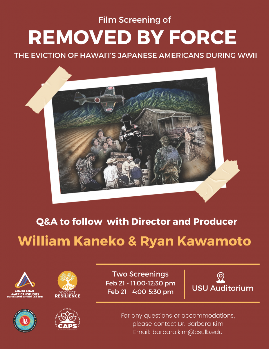 Removed by Force Screening flyer 