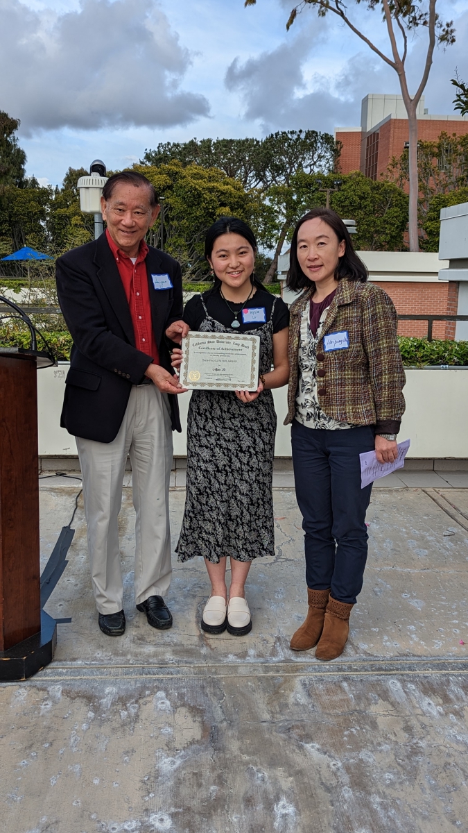San-Pao Li Scholarship recipient, Alysia Lu                   