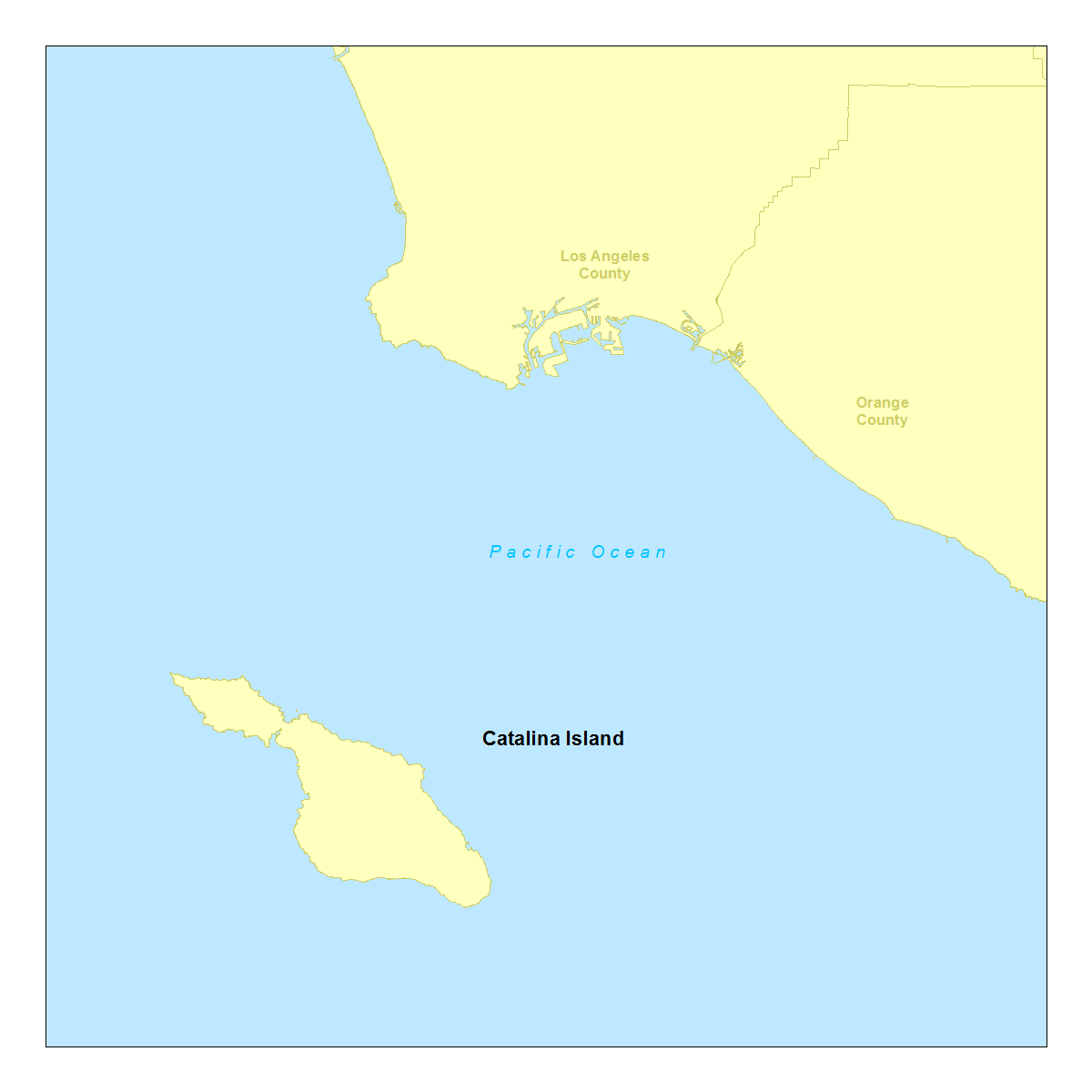 Map of Catalina Island study area