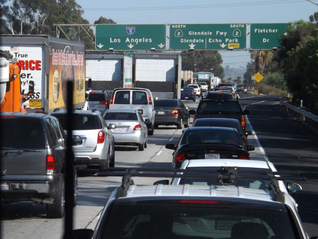 Image of LA traffic jam