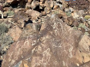 Image of petroglyphs from story map content