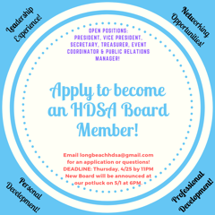 Apply to be an HDSA Officer!