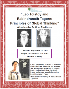 Tagore Tolstoy Talk Poster
