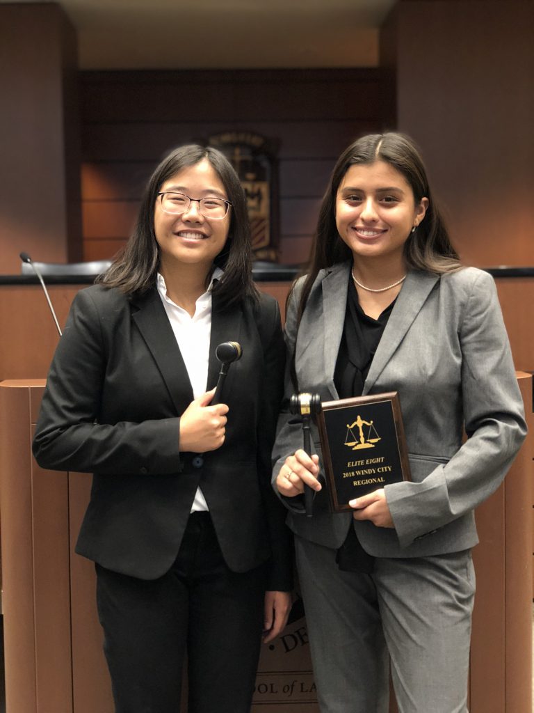 Jireh Deng and Evelyn Ortiz Moot Court Competition