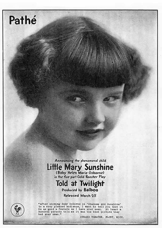 Baby Marie portrait for Told at Twilight