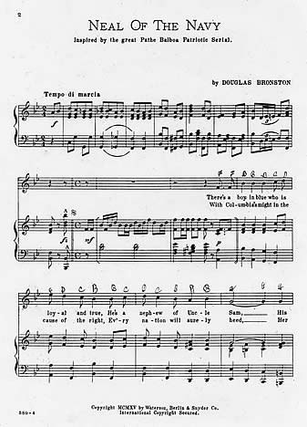 first page of musical score