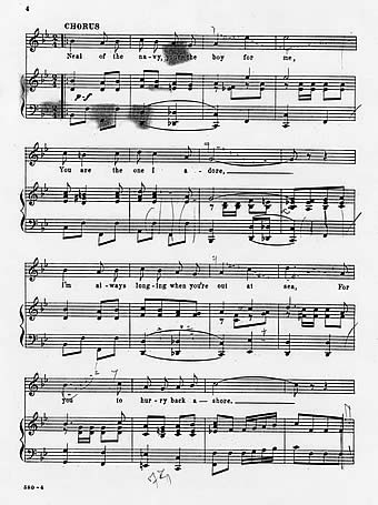 third page of musical score
