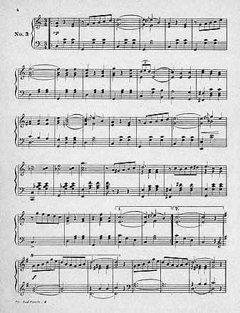 third page of musical score