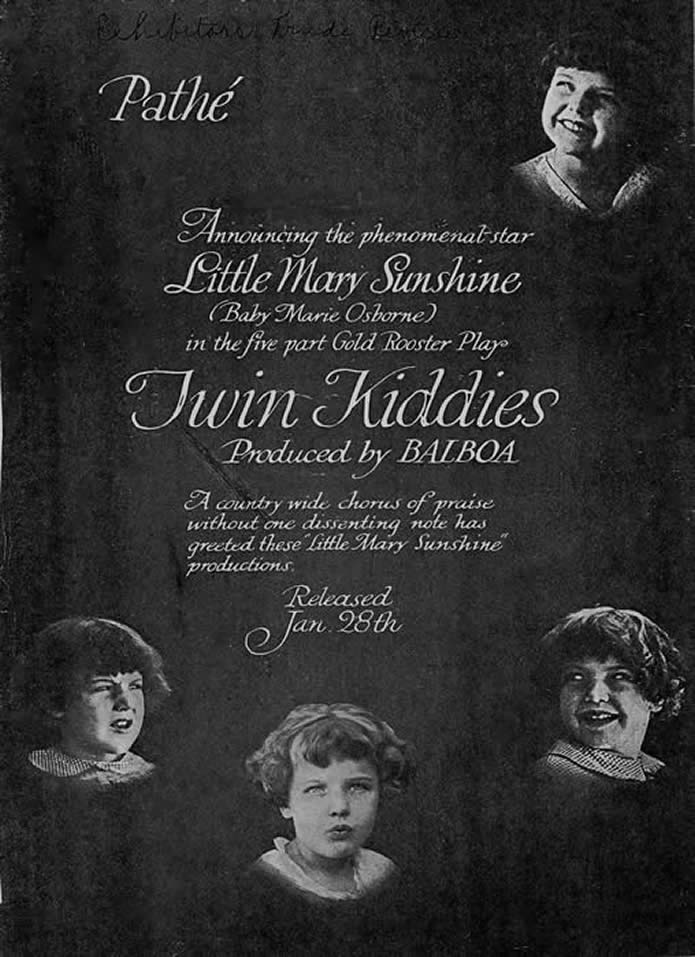 Advert for Twin Kiddies