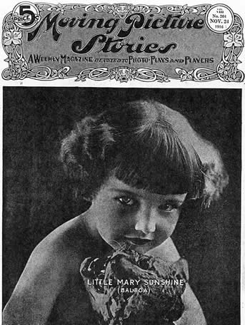 Baby Marie on magazine cover