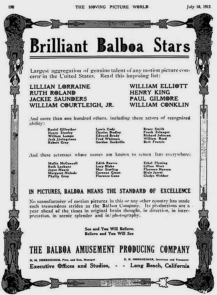 Balboa advert about their stars