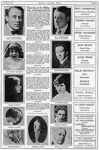 seventh page of article on Balboa Studios