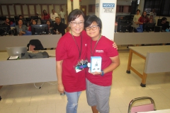The winners of the robotics competition