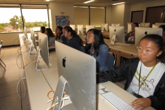 Students at the coding workshop