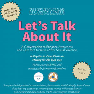 Let's Talk About It: A conversation to enhance awareness and care for ourselves after sexual violence
