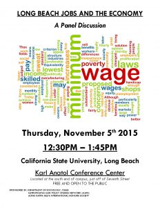 Long Beach and the Economy Nov 5 Panel Flyer